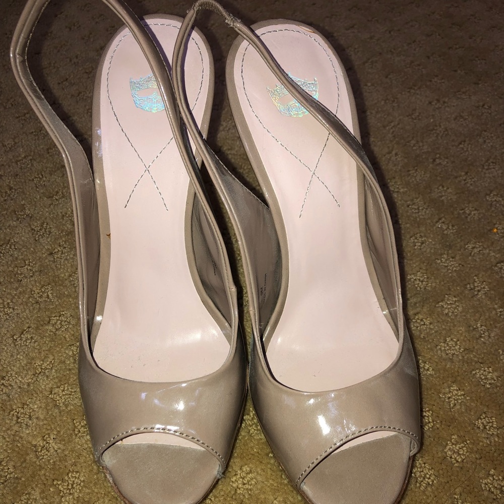 Only worn once! Miss America peep toe heels